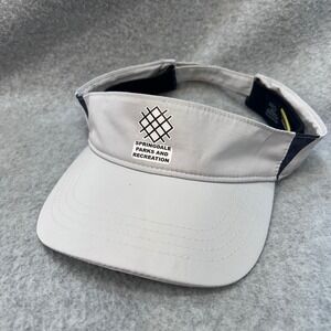 Springdale Parks and Rec Unisex Gray Core365 Sun Visor Hat Adjustable OSFM